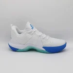 PEAK Men Basketball Shoes - White /Ice Crystal Blue