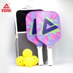 PEAK Pickleball (2 pcs of Paddle,4 pcs of ball, 1 bag)-PURPLE